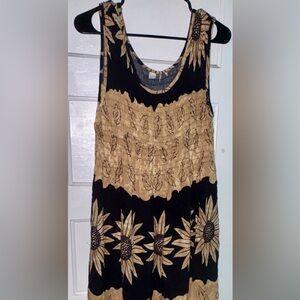 Floral Black and Tan Women's Skirt